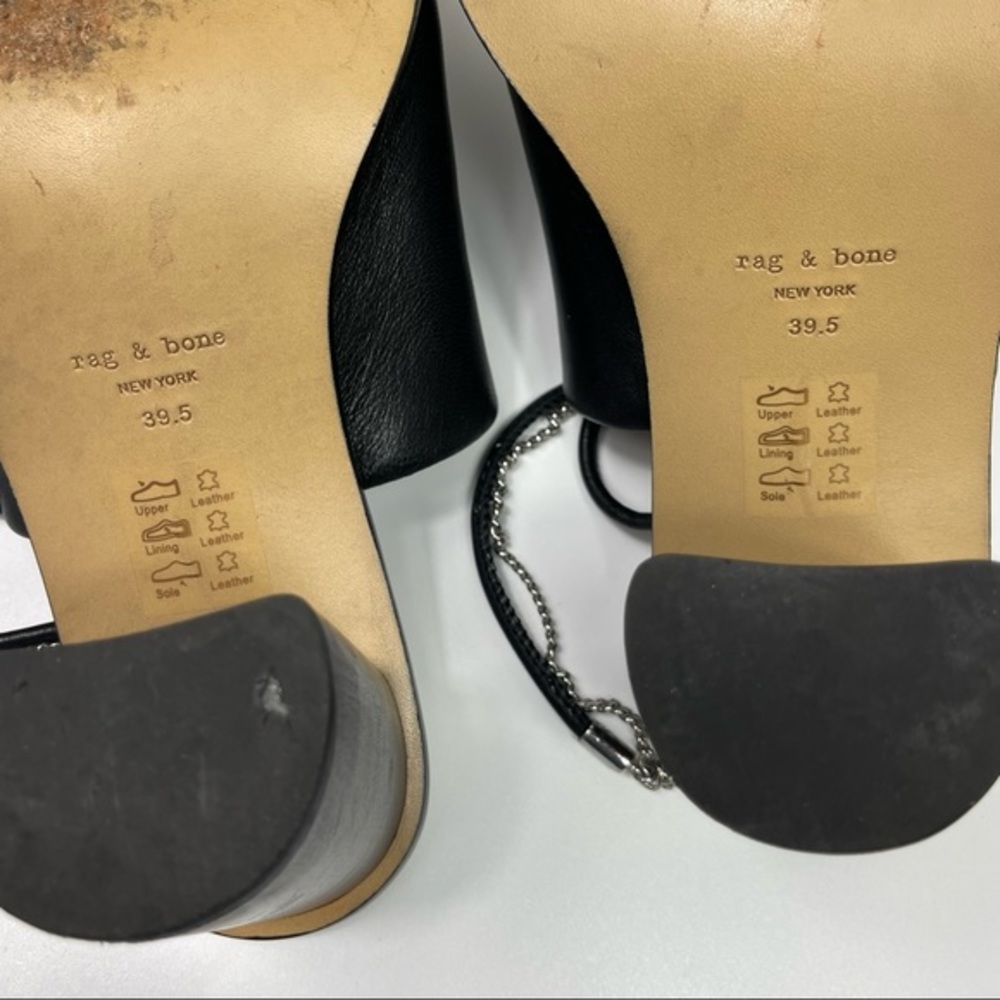 rag & bone Black Leather Heels - Picture 5 of 11
